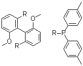 structure of CAS# 133545-25-2, [(1S)-6,6'-Dimethoxy[1,1'-biphenyl]-2,2'-diyl]bis[bis(4-methylphenyl)phosphine