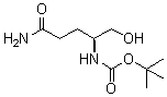 tert-Butyl ((S)-5-amino-1-hydroxy-5-oxopentan-2-yl)carbamate molecular structure (CAS 133565-42-1)