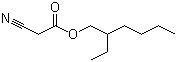2-Ethylhexyl cyanoacetate  molecular structure (CAS 13361-34-7)