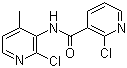 2-Chloro-N-(2-chloro-4-methylpyridin-3-yl)nicotinamide  molecular structure (CAS 133627-46-0)