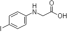N-(4-碘苯基)甘氨酸分子结构 (CAS 13370-63-3)