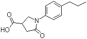 1-(4-Propylphenyl)-5-oxopyrrolidine-3-carboxylic acid molecular structure (CAS 133747-74-7)