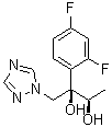 (2R,3R)-2-(2,4-二氟苯基)-1-(1H-1,2,4-三唑-1-基)-2,3-丁二醇分子结构 (CAS 133775-25-4)