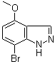 7-Bromo-4-methoxy-1H-indazole molecular structure (CAS 1337879-62-5)