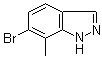 6-Bromo-7-methyl-1H-indazole molecular structure (CAS 1337880-06-4)