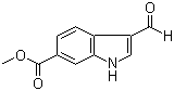 结构式 CAS# 133831-28-4, 3-甲酰吲哚-6-羧酸甲酯
