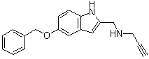 5-(Phenylmethoxy)-N-2-propyn-1-yl-1H-indole-2-methanamine molecular structure (CAS 133845-63-3)