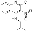 结构式 CAS# 133860-75-0, 2-氯-N-(2-甲基丙基)-3-硝基-4-喹啉胺