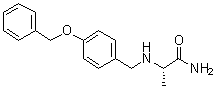 (2S)-2-[[[4-(Phenylmethoxy)phenyl]methyl]amino]propanamide molecular structure (CAS 133865-32-4)