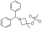 1-(Diphenylmethyl)-3-methyl-3-((methylsulfonyl)oxy)azetidine molecular structure (CAS 133891-87-9)