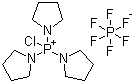 结构式 CAS# 133894-48-1, 氯代三吡咯烷基鏻六氟磷酸盐