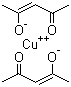 Cupric acetylacetonate molecular structure (CAS 13395-16-9)