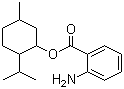 5-甲基-2-(1-甲基乙基)环己醇 2-氨基苯甲酸酯分子结构 (CAS 134-09-8)
