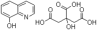 8-羟基喹啉柠檬酸盐分子结构 (CAS 134-30-5)