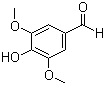 结构式 CAS# 134-96-3, 丁香醛; 3,5-二甲氧基-4-羟基苯甲醛