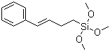 Styrylethyltrimethoxysilane molecular structure (CAS 134000-44-5)