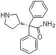 3-(S)-(1-氨基甲酰-1,1-二苯基甲基)吡咯烷分子结构 (CAS 134002-25-8)