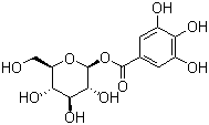 葡萄糖没食子鞣甙分子结构 (CAS 13405-60-2)