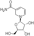 结构式 CAS# 1341-23-7, 烟酰胺核糖