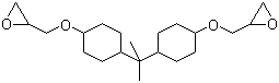 2,2'-((1-Methylethylidene)bis(cyclohexane-4,1-diyloxymethylene))bisoxirane molecular structure (CAS 13410-58-7)