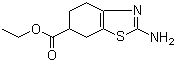 2-氨基-4,5,6,7-四氢苯并噻唑-6-羧酸乙酯分子结构 (CAS 134136-00-8)