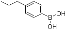 4-丙基苯硼酸分子结构 (CAS 134150-01-9)