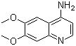 6,7-二甲氧基喹啉-4-胺分子结构 (CAS 13425-92-8)