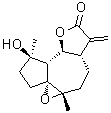 (3R,3aS,3bS,6aS,8aS,9aR)-Octahydro-3-hydroxy-3,8a-dimethyl-6-methylene-1H-oxireno[8,8a]azuleno[4,5-b]furan-5(6H)-one molecular structure (CAS 1343403-10-0)