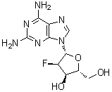 2-Amino-2'-deoxy-2'-fluoroadenosine molecular structure (CAS 134444-47-6)