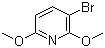 3-溴-2,6-二甲氧基吡啶分子结构 (CAS 13445-16-4)