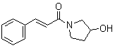structure of CAS# 1344876-77-2, 1-(3-Hydroxy-1-pyrrolidinyl)-3-phenyl-2-propen-1-one