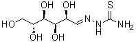 D-Glucose 2-(aminothioxomethyl)hydrazone molecular structure (CAS 13456-61-6)