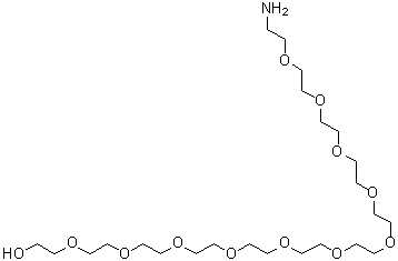 35-Amino-3,6,9,12,15,18,21,24,27,30,33-undecaoxapentatriacontan-1-ol molecular structure (CAS 1345681-71-1)