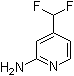structure of CAS# 1346536-47-7, 4-(Difluoromethyl)-2-pyridinamine;4-(Difluoromethyl)pyridin-2-amine