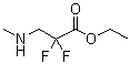 2,2-Difluoro-3-(methylamino)propanoic acid ethyl ester molecular structure (CAS 1346597-51-0)