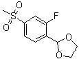 2-[2-氟-4-(甲基磺酰基)苯基]-1,3-二氧杂环戊烷分子结构 (CAS 1346597-53-2)