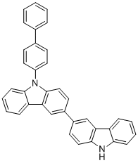 结构式 CAS# 1346669-48-4, 9-[1,1'-联苯]-4-基-3,3'-联-9H-咔唑