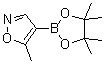 structure of CAS# 1346808-41-0, 5-Methylisoxazole-4-boronic acid pinacol ester;5-Methyl-4-(4,4,5,5-tetramethyl-1,3,2-dioxaborolan-2-yl)isoxazole