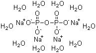 structure of CAS# 13472-36-1, Sodium pyrophosphate decahydrate;Tetra-Sodium pyrophosphate decahydrate; TSPP decahydrate