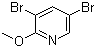 3,5-Dibromo-2-methoxypyridine molecular structure (CAS 13472-60-1)