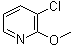 3-氯-2-甲氧基吡啶分子结构 (CAS 13472-84-9)