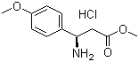 (R)-beta-Amino-4-methoxybenzenepropanoic acid methyl ester hydrochloride molecular structure (CAS 134781-82-1)