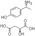 结构式 CAS# 134855-89-3, (R)-4-(1-氨基乙基)苯酚 (S)-羟基丁二酸盐