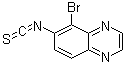 5-Bromo-6-isothiocyanato-quinoxaline molecular structure (CAS 134892-46-9)