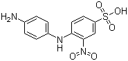 4-(4-Aminoanilino)-3-nitrobenzenesulphonic acid molecular structure (CAS 135-11-5)