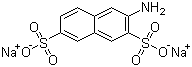 Disodium 3-aminonaphthalene-2,7-disulphonate molecular structure (CAS 135-50-2)