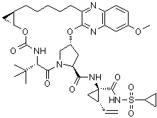 Grazoprevir molecular structure (CAS 1350514-68-9)