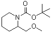 1,1-Dimethylethyl 2-[(methoxy)methyl]-1-piperidinecarboxylate molecular structure (CAS 1351094-46-6)