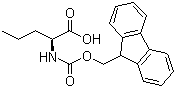 结构式 CAS# 135112-28-6, N-芴甲氧羰酰基-L-正缬氨酸