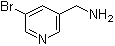 5-溴-3-吡啶甲胺分子结构 (CAS 135124-70-8)